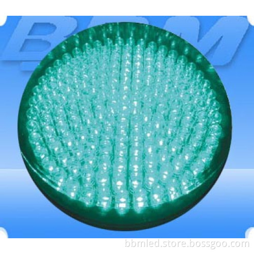 300mm (12'') Small Fresnel Optical Lens Green LED Traffic Light Module (JD300-3-FLG)